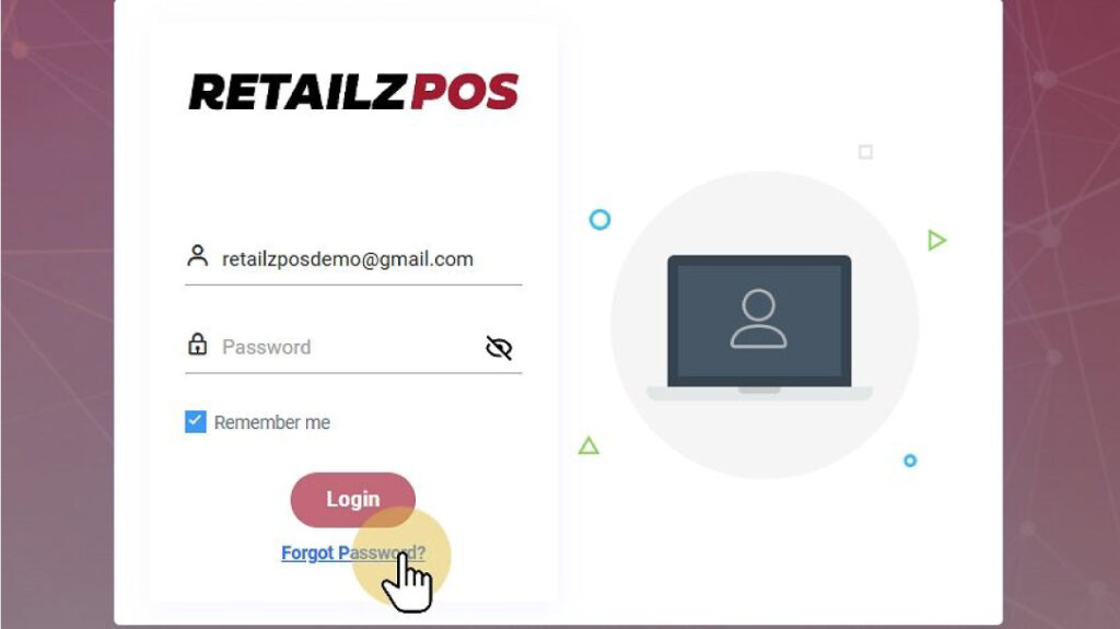 Click Forgot Password