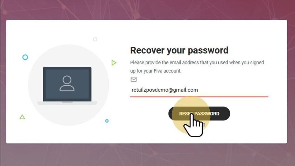 Click Reset Password