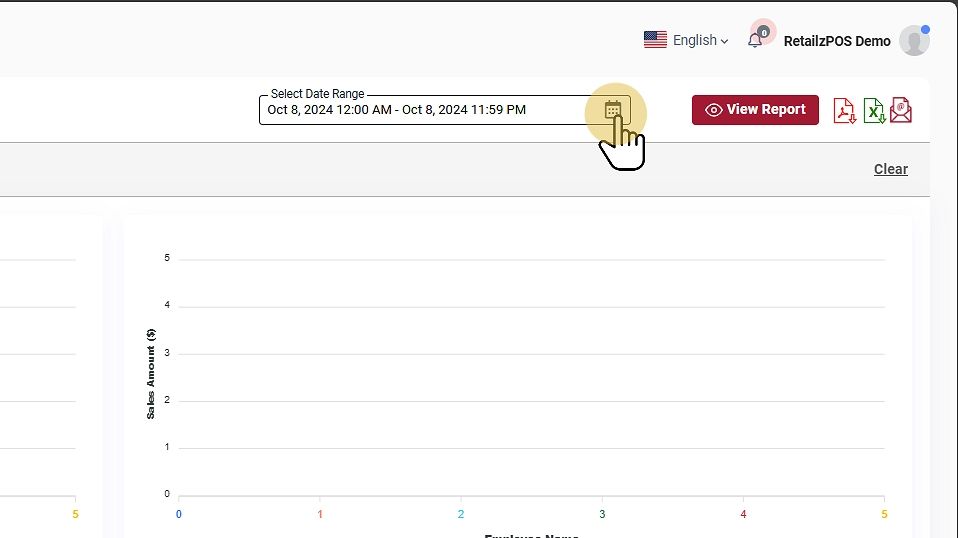 Employee Tip/Commission Report date filter