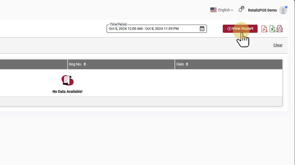 Check Payment Summary Backoffice Report View Button