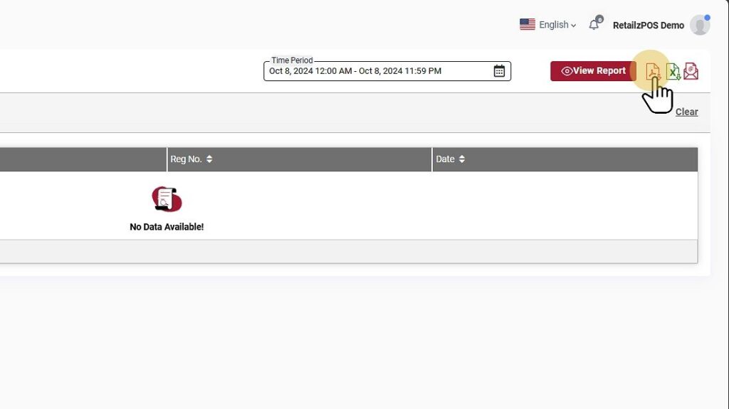 Check Payment Summary Backoffice Report Excel,pdf,email buttons