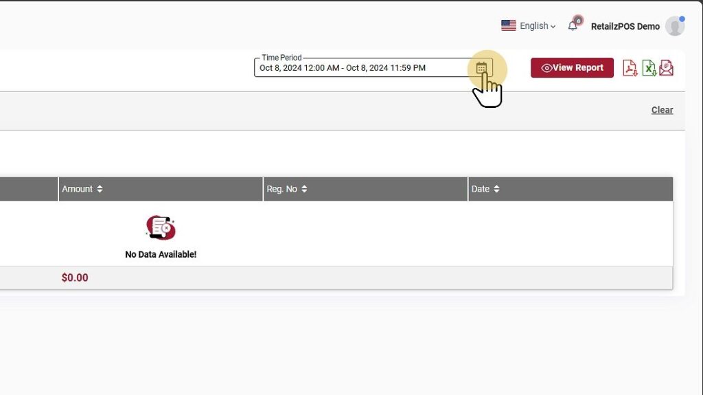 Customer Payment Summary Report Backoffice dste filter