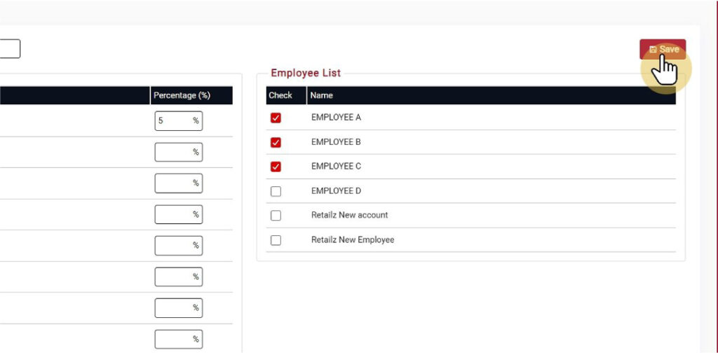 save employee commissions package
