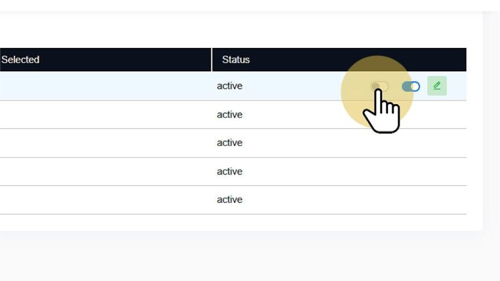Select default tax setting